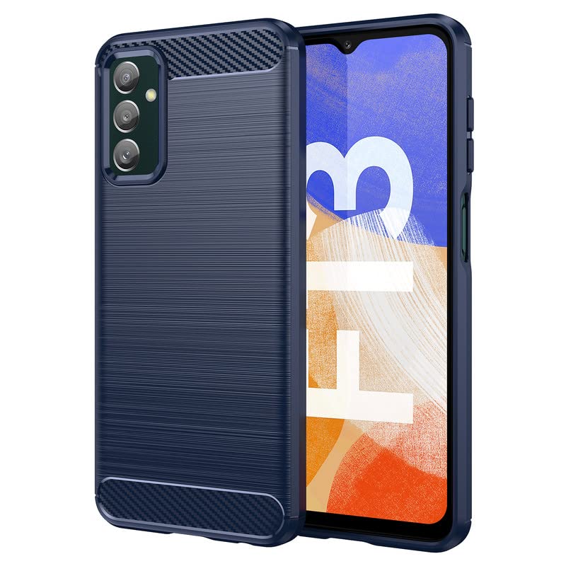 Image of Hybrid Carbon Fiber Back Case for Samsung Galaxy F23 5G / M23 5G (Blue)