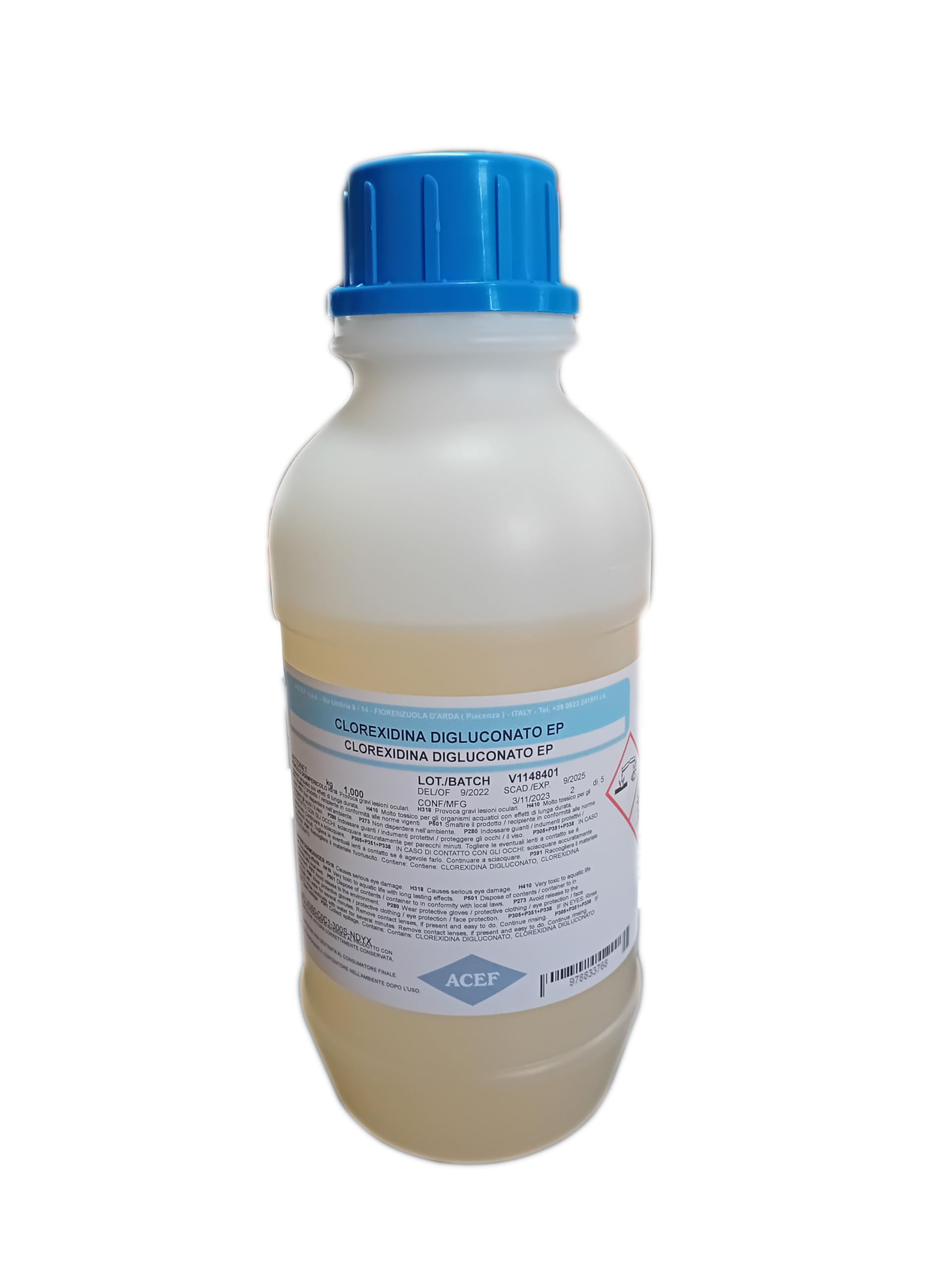 CLOREXIDINA DIGLUCONATO 20% EP 1 LITRO USO PROFESSIONALE IGIENE ORALE P.C.M.