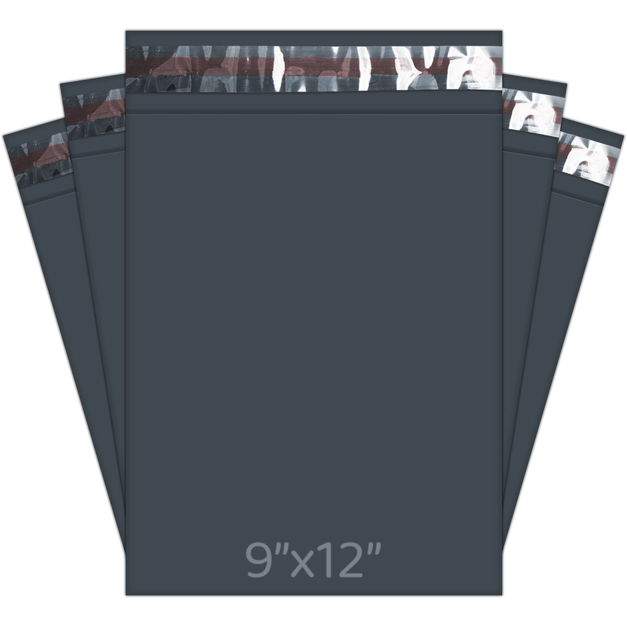 Mailing Bags, YUNJU Shipping Poly Postal Self Seal Bags in Size 9 x 12 Inch Size Small Mailing Bags Postage Packaging Bags 229mm to 305mm Grey 500 Pack
