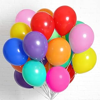 200pcs Rainbow Balloons Bulk, 5 Inch Small Latex Balloons Assorted Color...