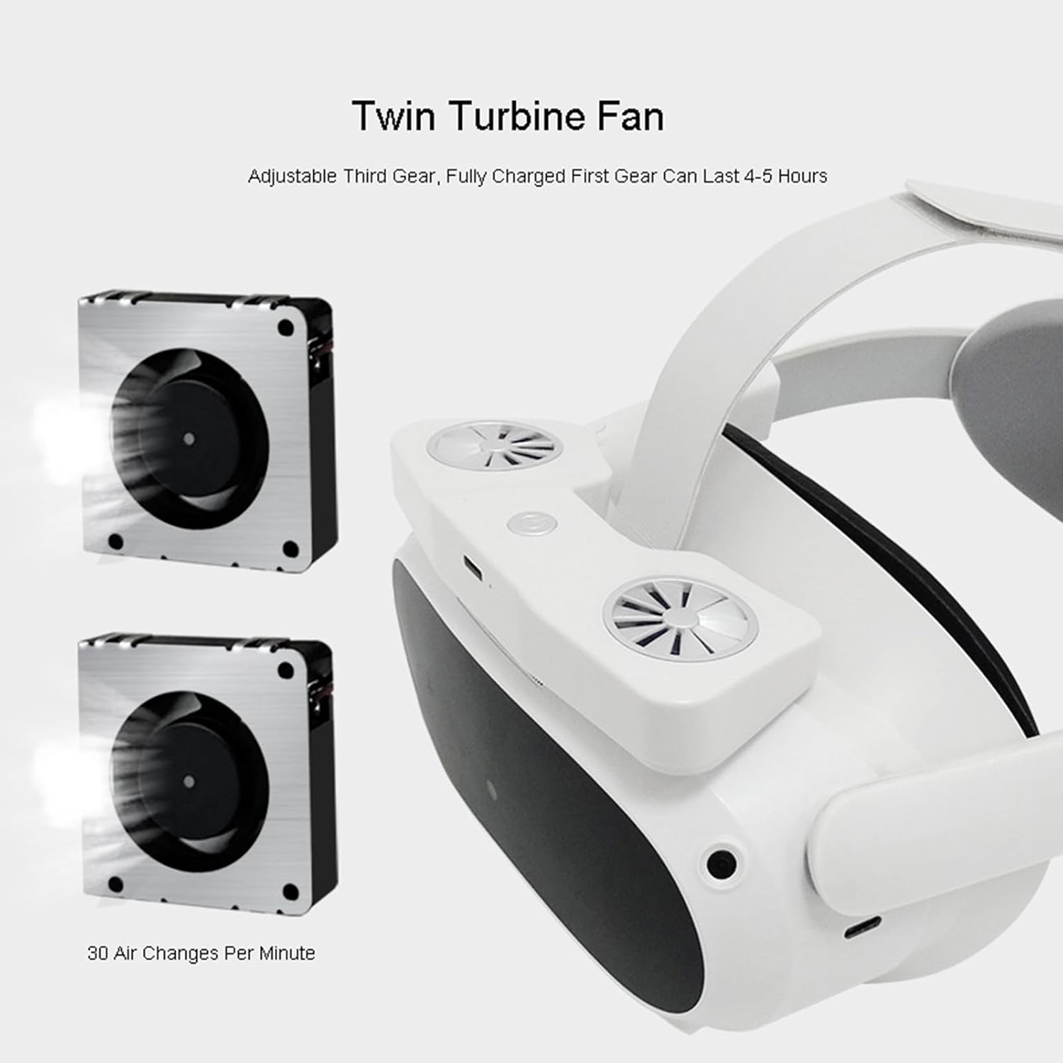 空気循環を備えたフィットネス フェイシャル インターフェイス 2 冷却ファン 4 つのヘッドセット アクセサリー用の快適なフェイス