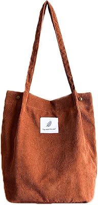 Corduroy Totes Bag Women's Shoulder Handbags Big Capacity Shopping Bag