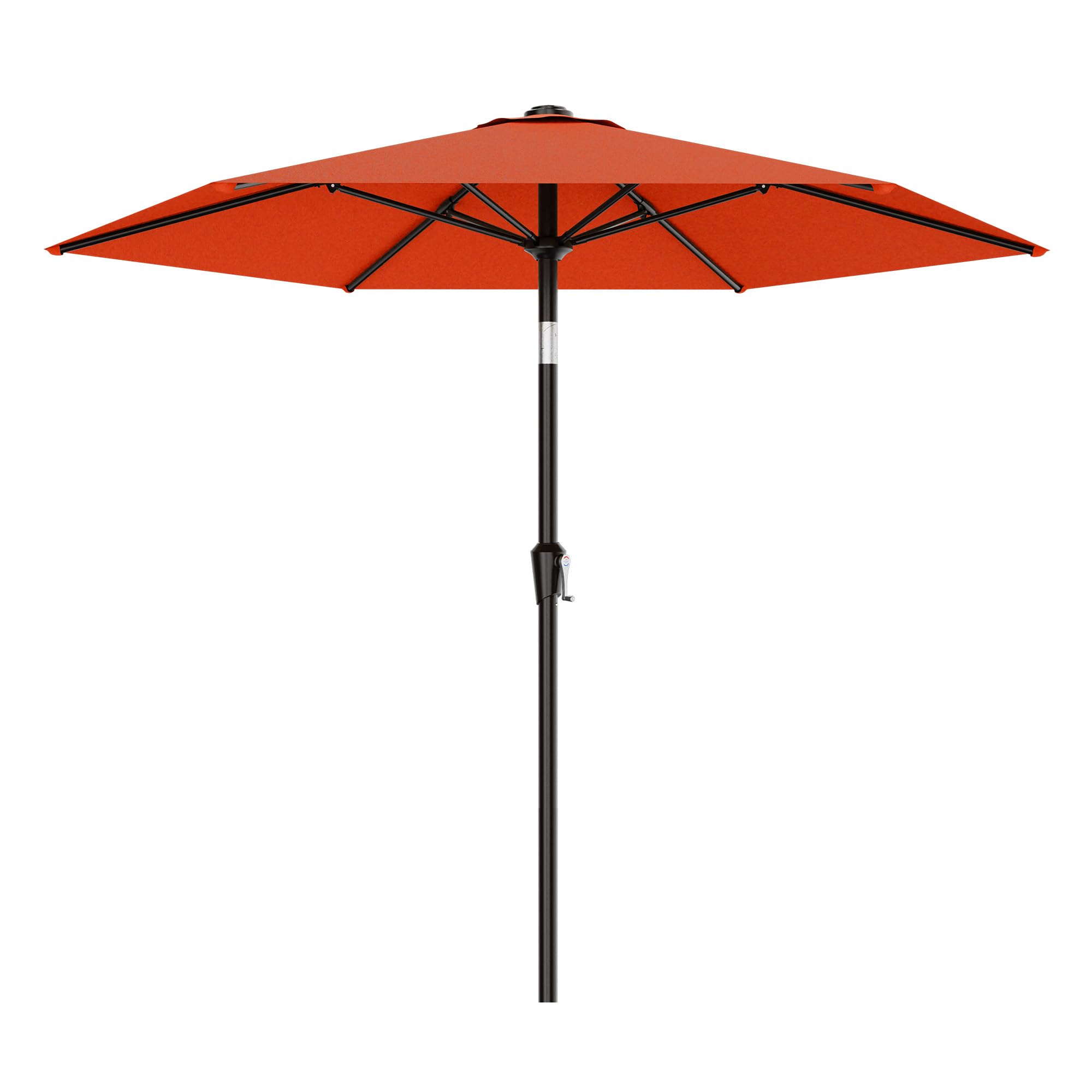 AreShark 10 FT Patio Umbrella for Outdoor, Outdoor Table Umbrella with Push Button Tilt and Crank, Outdoor Patio Umbrellas with 6 Sturdy Ribs, Patio Umbrellas for Market, Garden, Pool (Red) — view 16