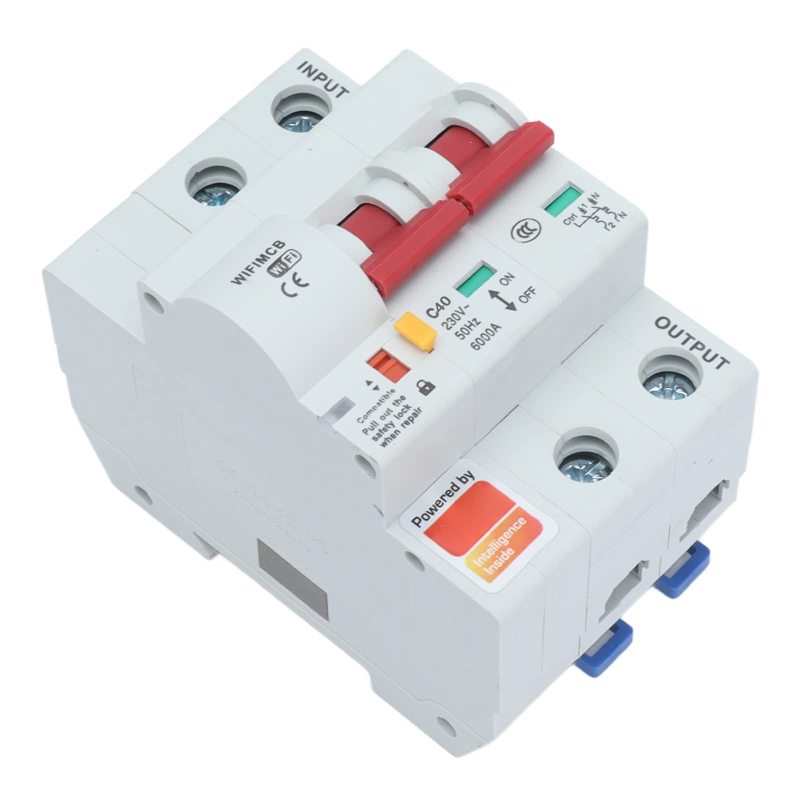 WiFi Circuit Breaker, Simultaneous Pairing 2P APP Remote Control Switch Safe 6000V Impulse Withstand Voltage for Power Supply for Solar PV System(40A)-image-38