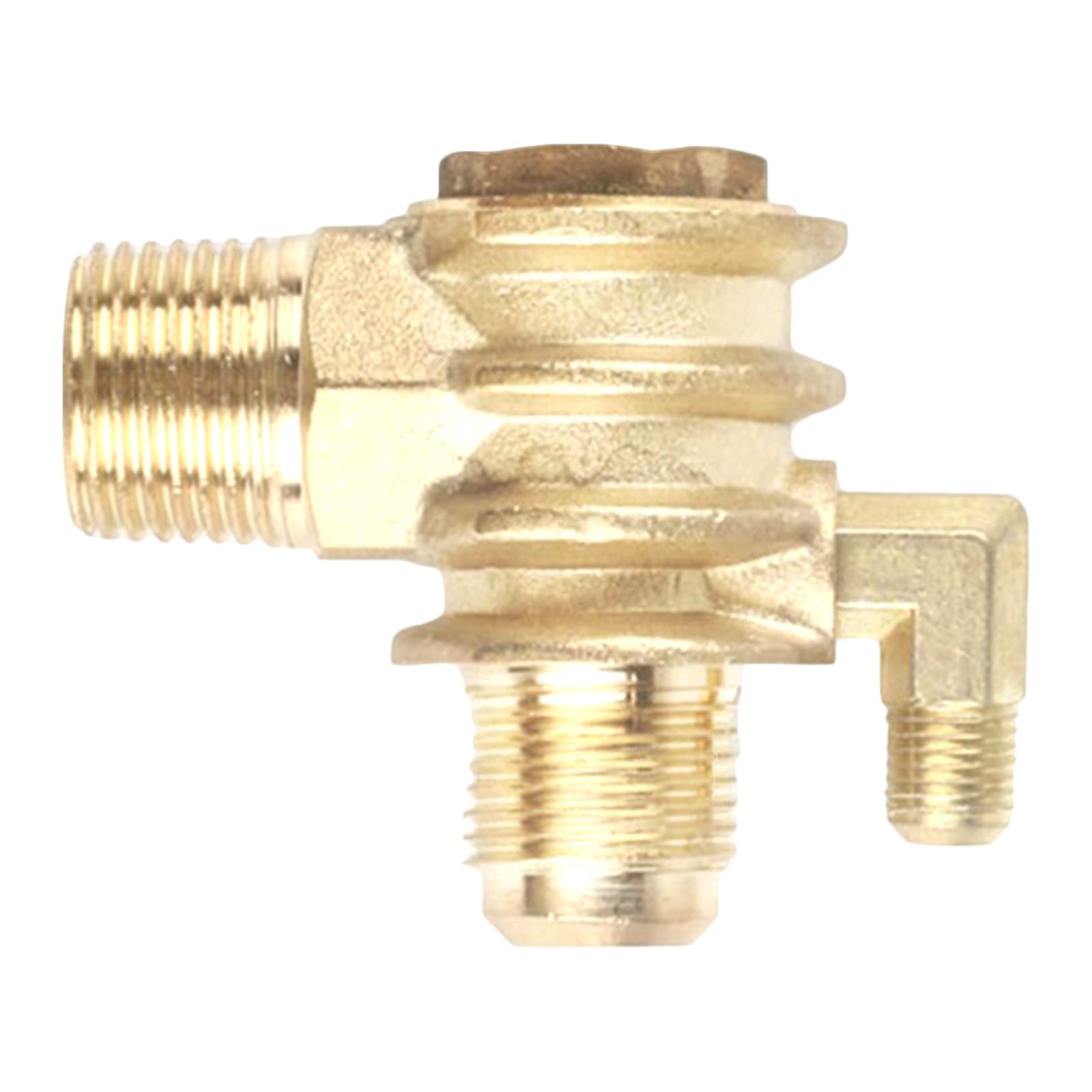 Male Threaded Air Compressor Check for Zinc Alloy 3 Ways Tube Connector Pneumatic Accessory Resistance Air Compressor Check
