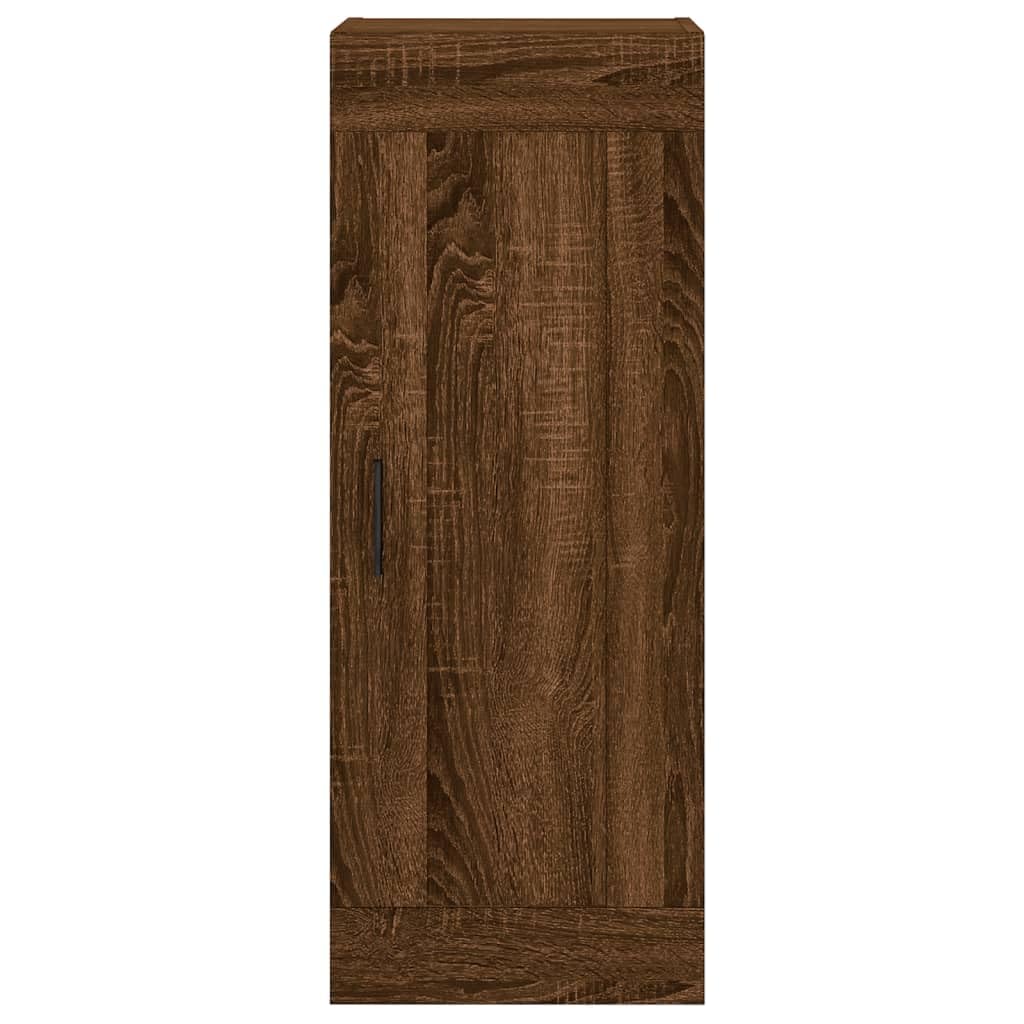 Möbel Wohnaccessoire Highboard Braun Eiche 34,5 x 34 x 180 cm Bauholz