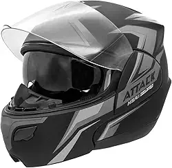 CAPACETE ESCAMOTEÁVEL PRO TORK ATTACK HSA CINZA TAM. 58