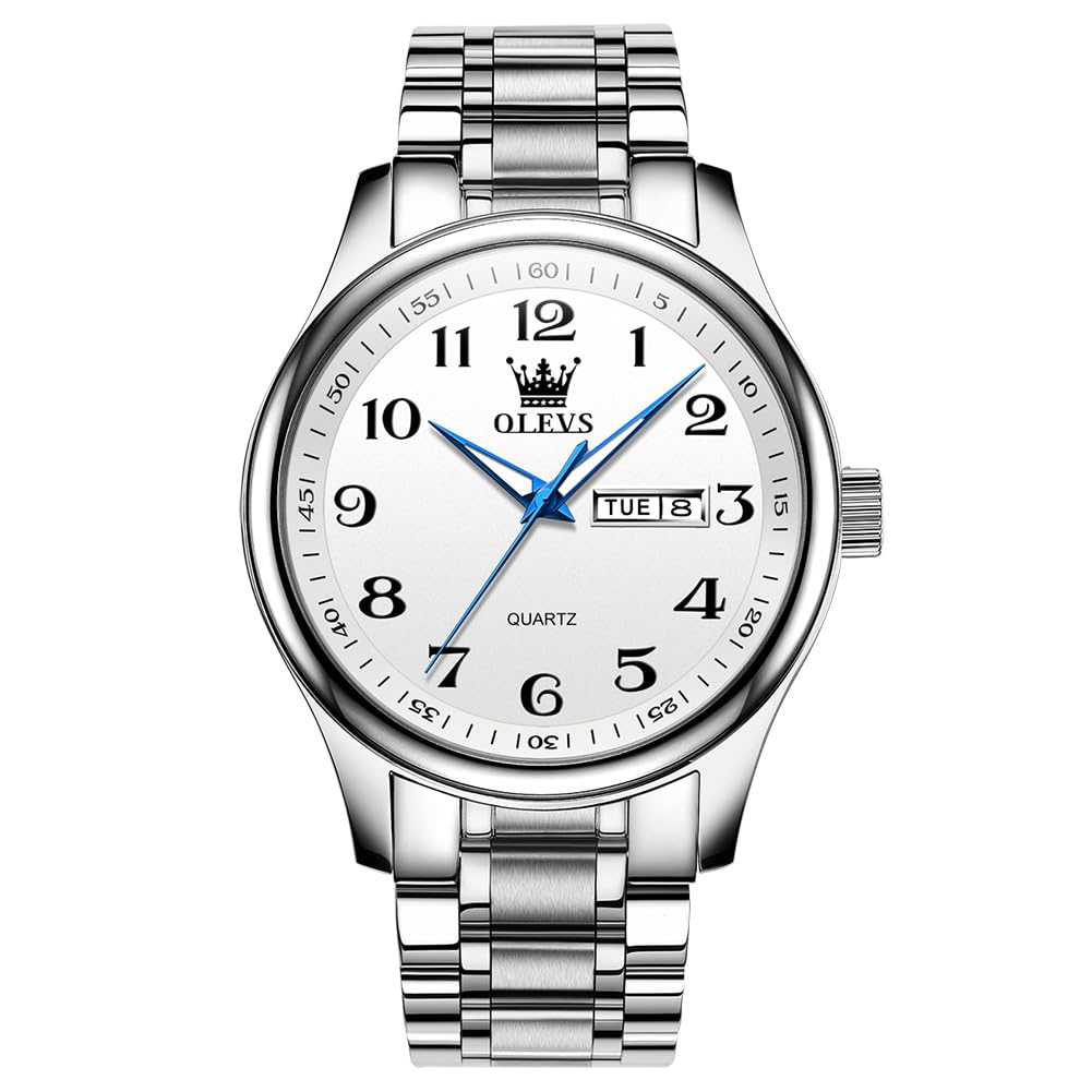 Men's Casual Big Face Stainless Steel