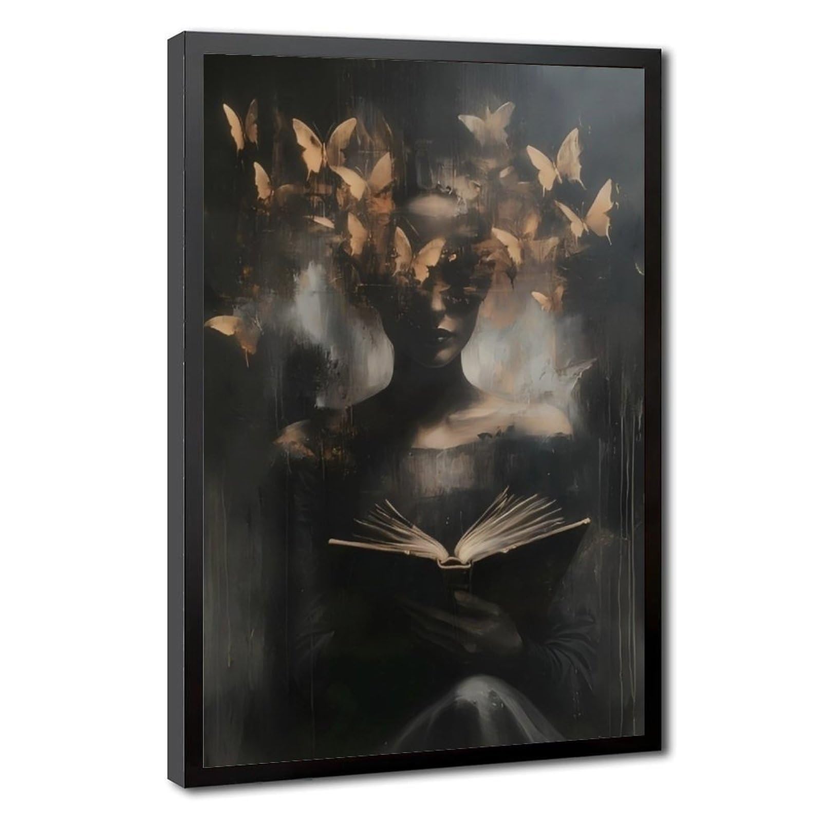 Bareronor Brown Metamorphosis Of Thought Canvas Poster Bedroom Decor Landscape Office Room Decor Gift 24" L X 36" W