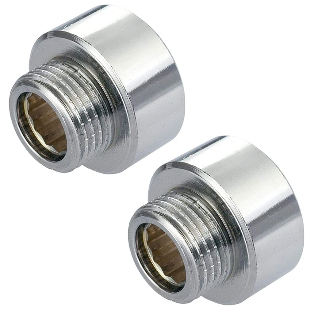 Adaptador Reductor De Manguera De Ducha - Latón Cromado, 3/4" Hembra A 1/2" Macho BSP - Para Conexiones De Ducha Fija O Flexible