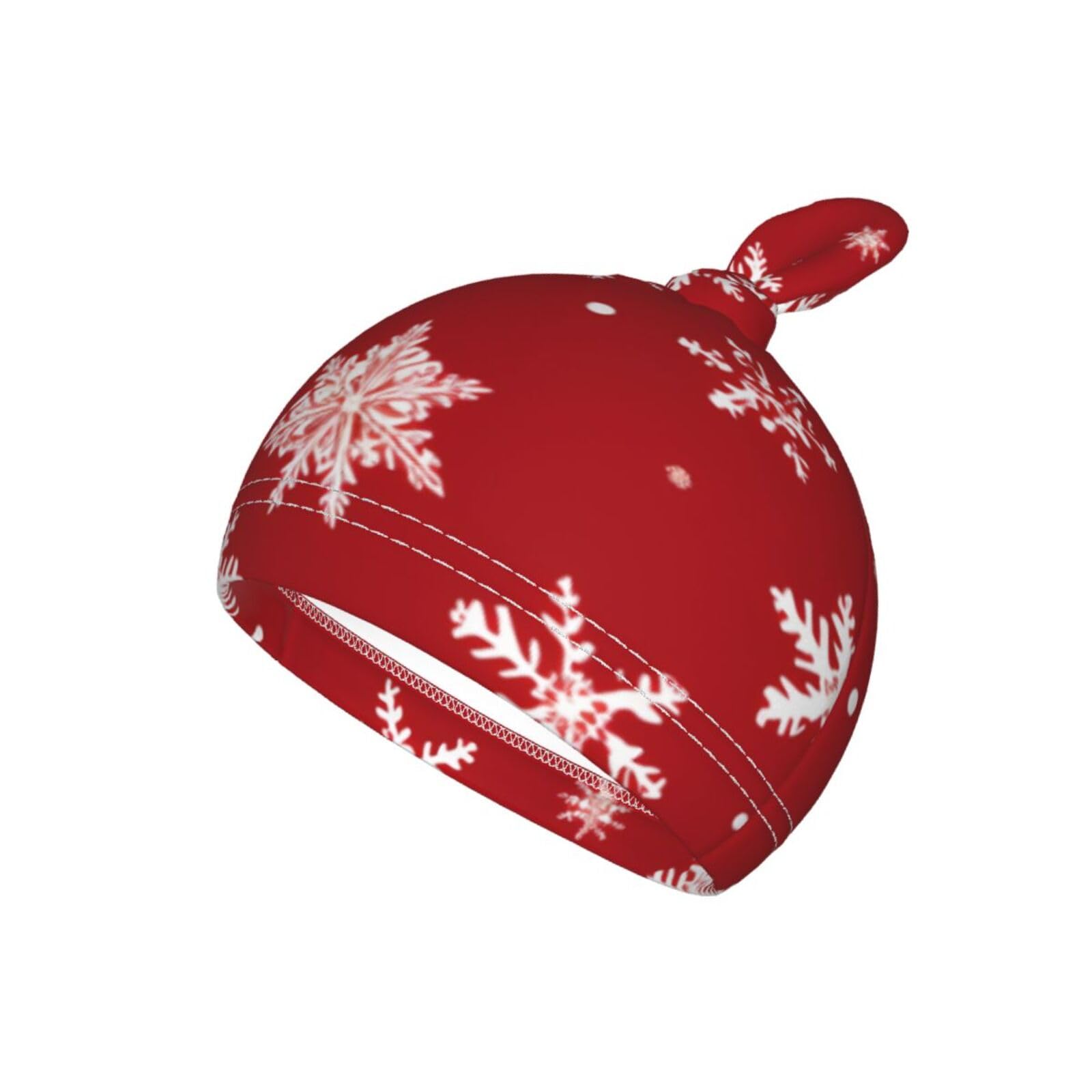 3D czerwony świąteczny koc i czapka zestaw dla noworodków, przytulna chusta dla niemowląt, malucha, komfort, 29 x 53 cm