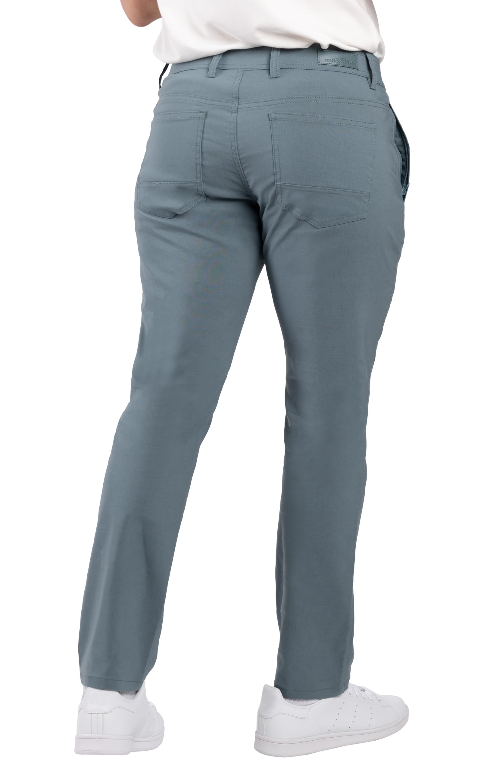 X RAY Stretch Slim Fit Golf Pants Men with Pockets - Tapered Lightweight Mens Golf Pants (Available in 30-38), Lakeside, 34