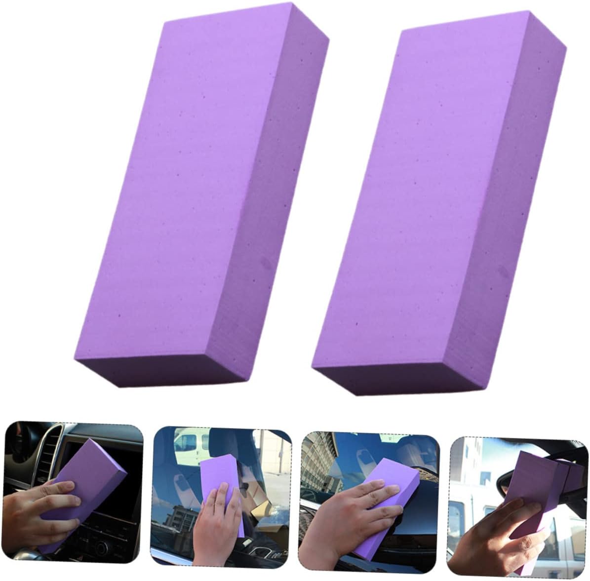 6pcs PVA Absorbent Wash Sponge High Density Multifunctional Tool Extra for Removal Durable and Scratch
