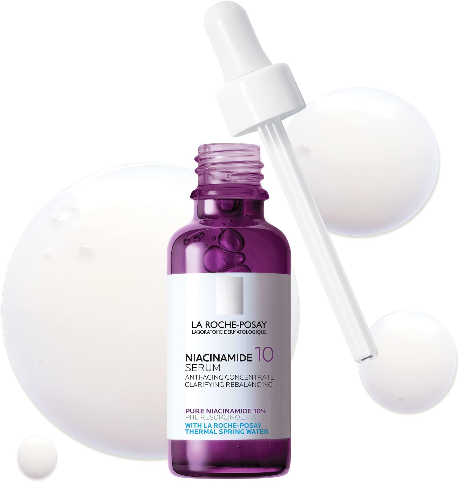 La Roche-Posay Niacinamide 10 Face Serum, Brightening and Anti-Aging Facial Serum with 10% Niacinamide, Reduces the Look of Dark Spots, Discoloration, and Uneven Skin Tone
