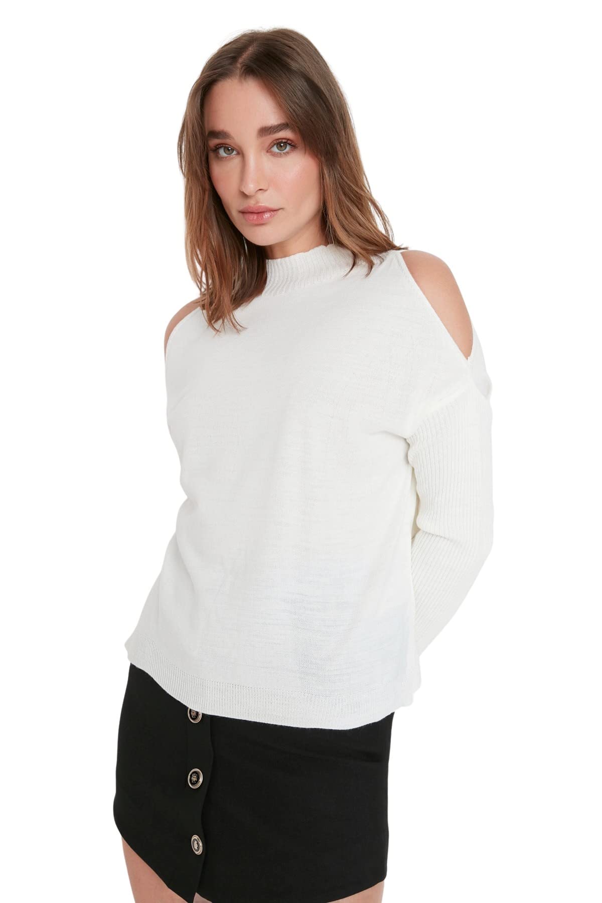 Trendyol Women Regular Standard High Neck Knitwear Sweater