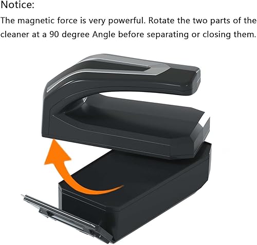 Carefree Fish Aquarium Super Powerful Magnetic Cleaner with 4 Algae Scrapers for Glass Fish Tank Magnet Brush Floating S+(Plus)(Advanced Edition,M)