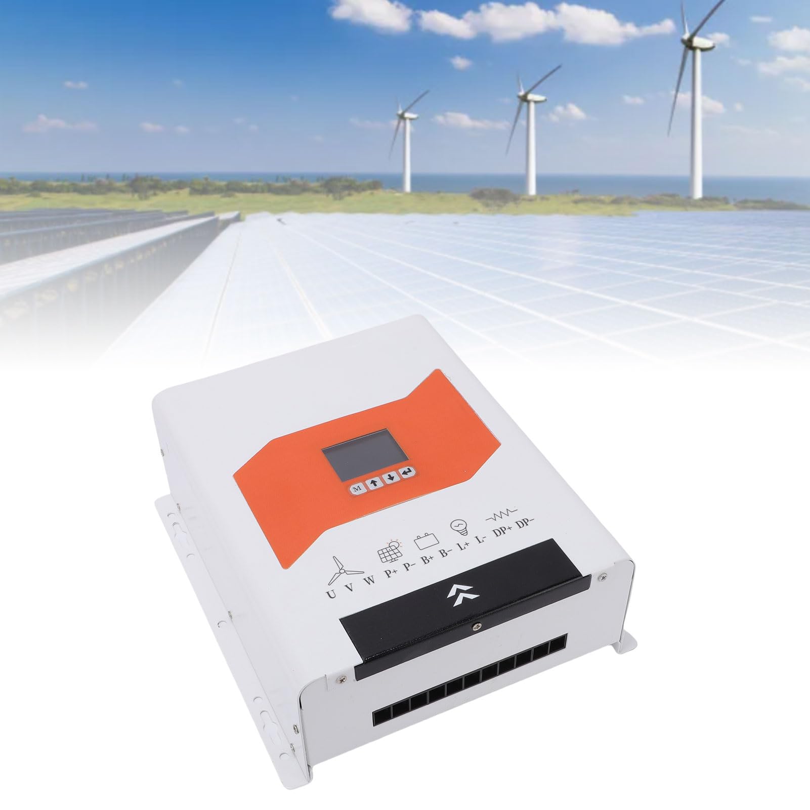 Garosa Wiatrowy, Hybrydowy Kontroler ładowania Słonecznego MPPT 1000 W do Hybrydowych Lamp Ulicznych i Systemów Domowych, Automatyczne Wykrywanie Napięcia Technologia Boost MPPT Podwójne Obciążenia