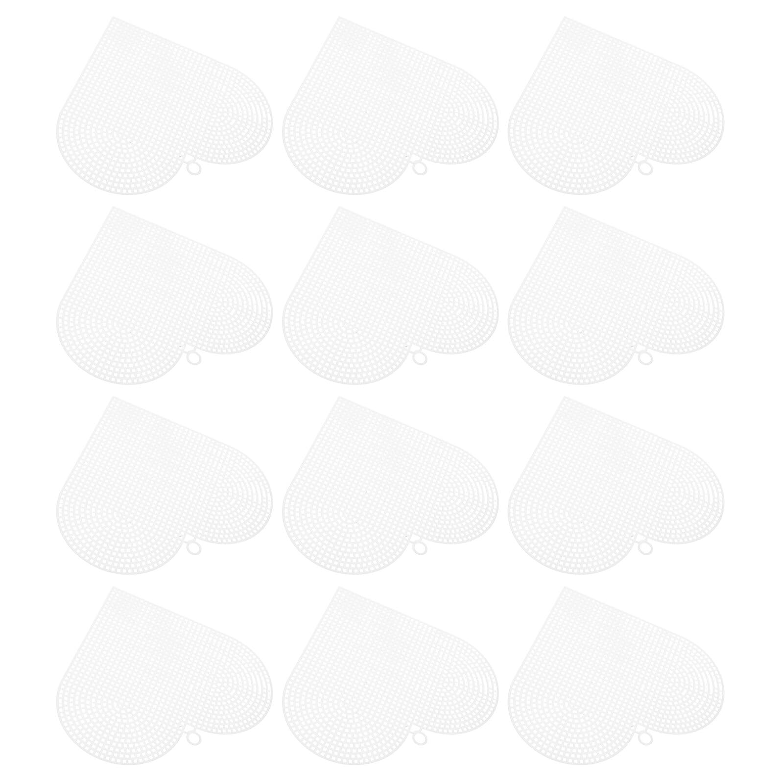 Toile maille forme cœur LIFKOME blanche respirante pour loisirs créatifs et protection de chaussures 30 pcs
