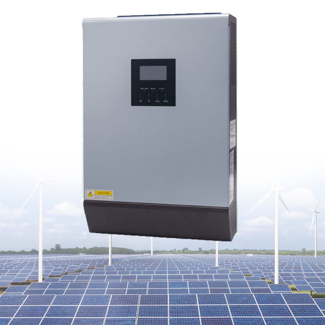 AALGOSolar Hybrid Inverter 2400w/4000w Pure Sine Wave Inverter,Mppt 50A Photovoltaic Controller Inverter Control Integrated Machine,Off Grid 24V/48V Battery Charger Solar Inverter,4000W-48V