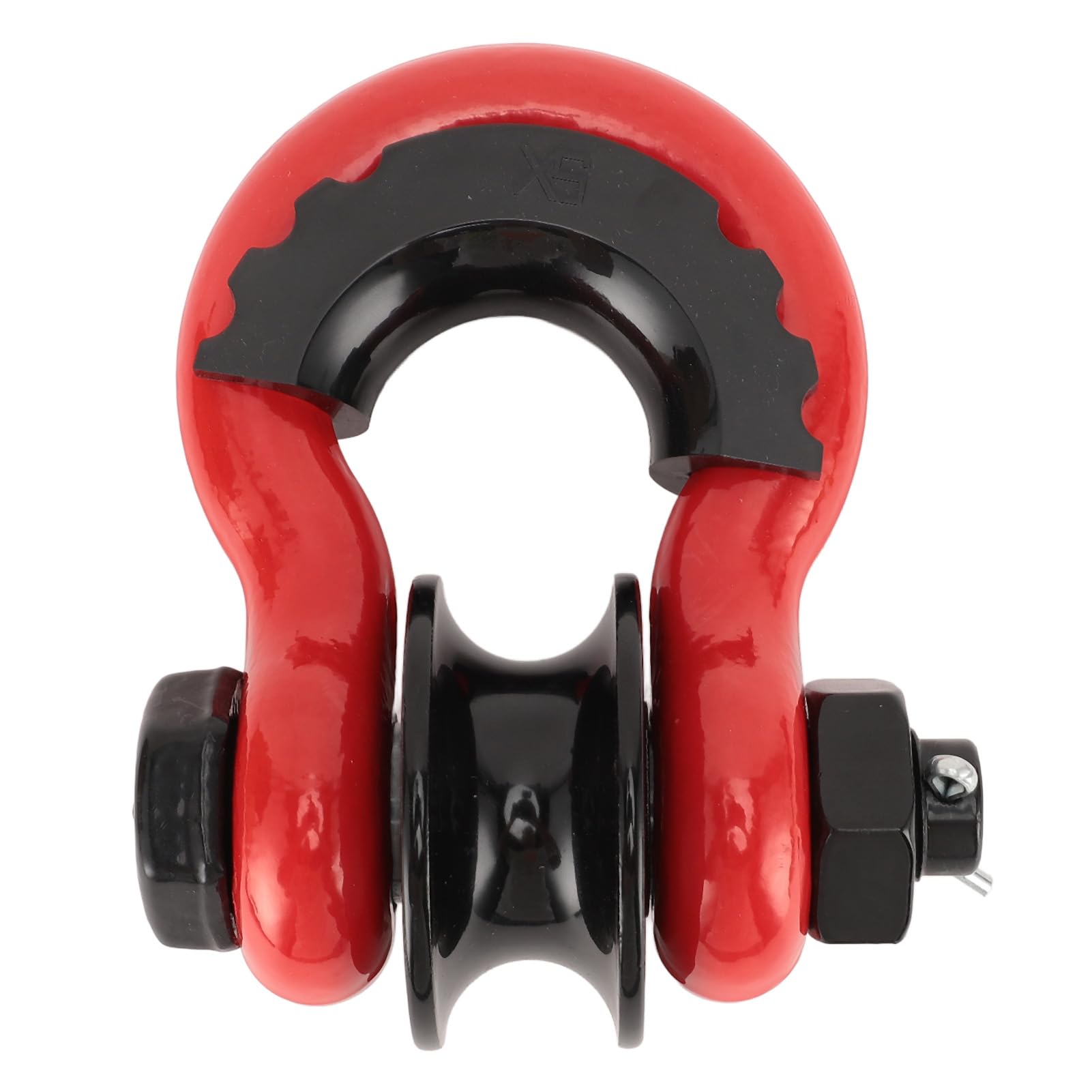 RiToEasysports - Grillete de anillo en D, 2 piezas de acero al carbono de 3/4 pulgadas, grillete de remolque resistente con polea para recuperación fuera de carretera, ajuste universal para camión