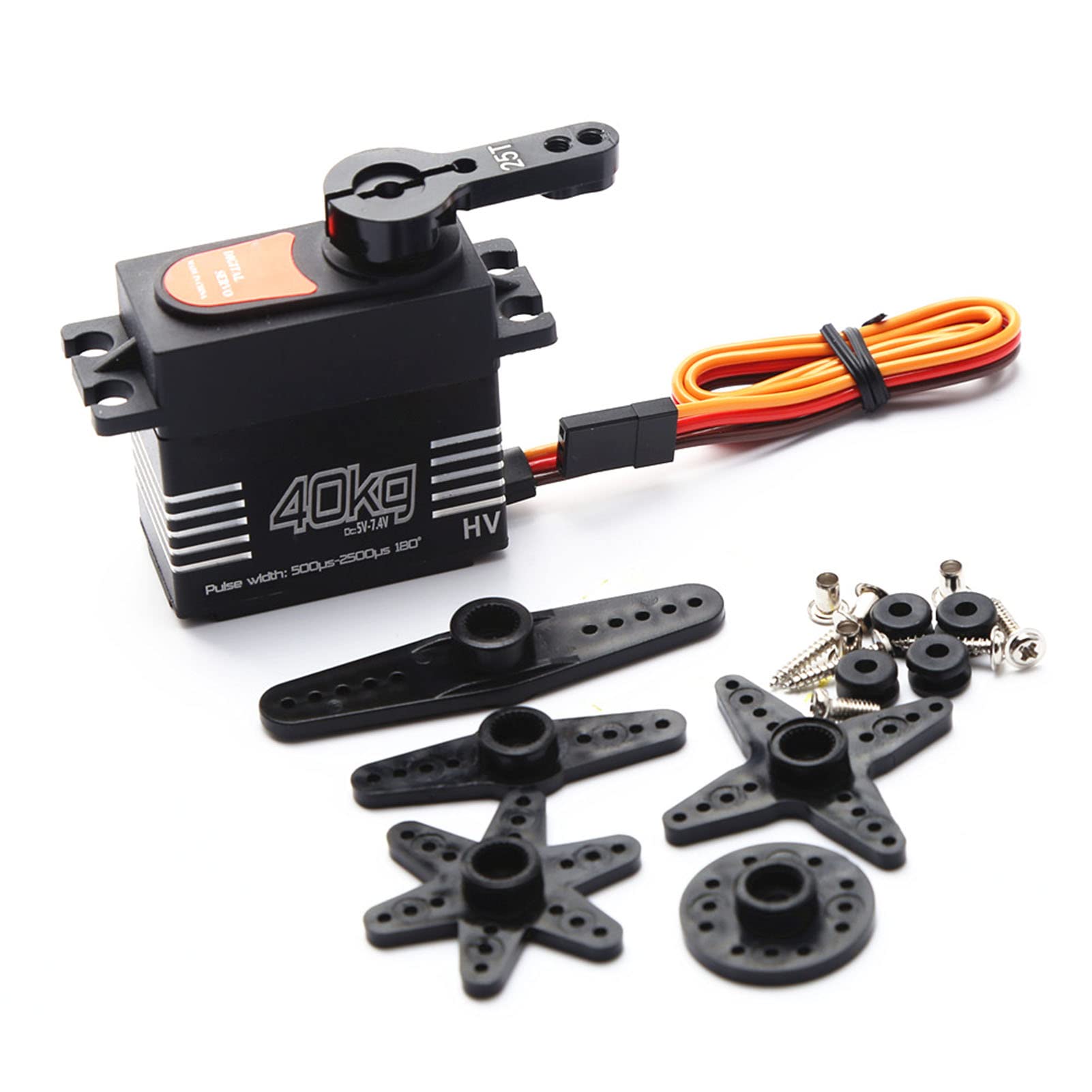 GoolRC 40KG RC Digital Servo Motor, Metal Gear Servo Large Torque Waterproof for Traxxas Car 1/10 1/8 RC Car Truck Robot Parts