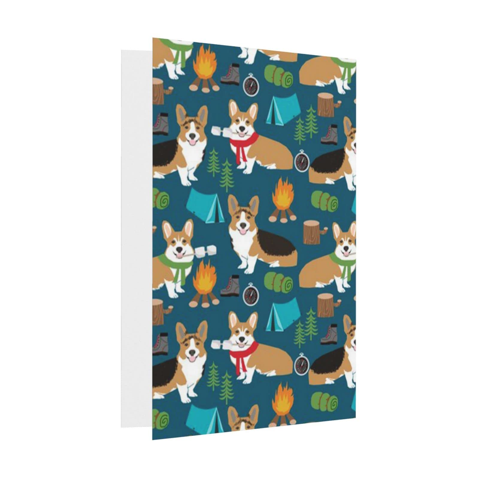 1 pezzo Biglietto di auguri per il compleanno con cane Corgi, biglietto di compleanno divertente per lui/lei, ragazzo, fidanzato, forno con busta rossa resistente | SHEIN ALIA