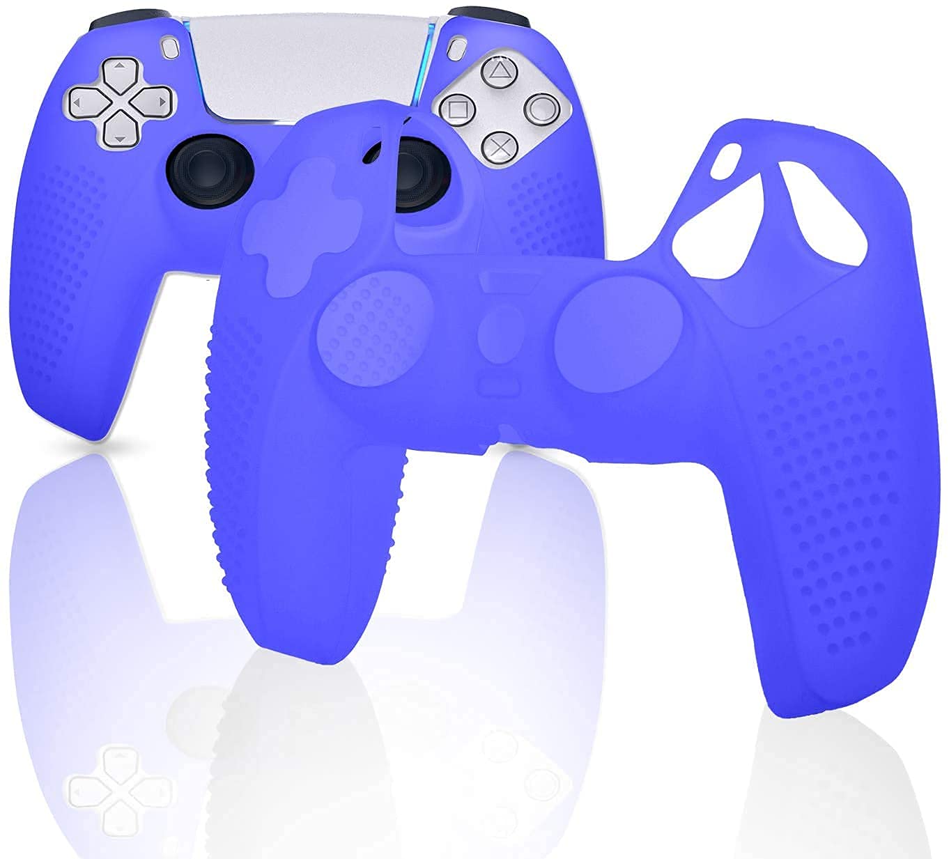 Microware PS5 Silicone Controller Case Cover Skin Grip Protector for Playstation 5 Accessories (Blue, Pack of 1, ps5controllersleebedotedblue) (B098JWKJNL) Amazon Price History, Amazon Price Tracker