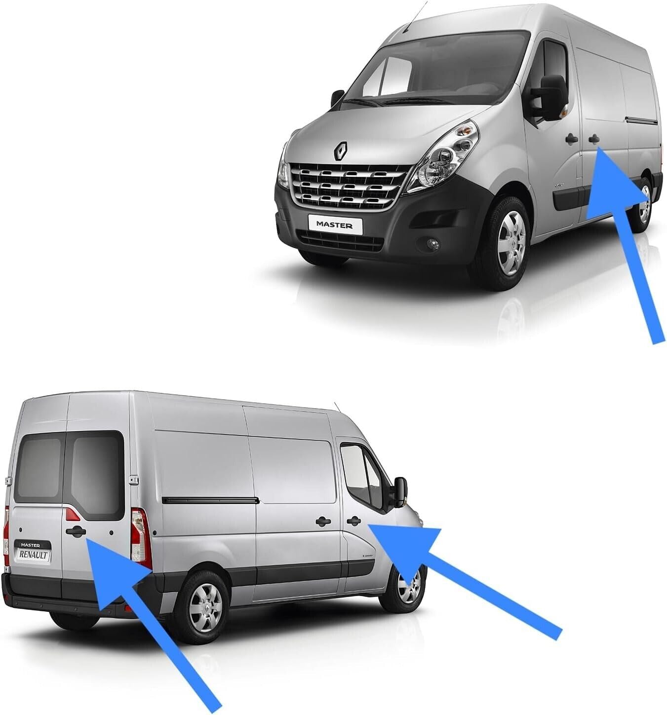 Maniglia Interna Per Portiera Lato Sinistro - Compatibile Con Renault, Opel, Dacia, Nissan E Iveco