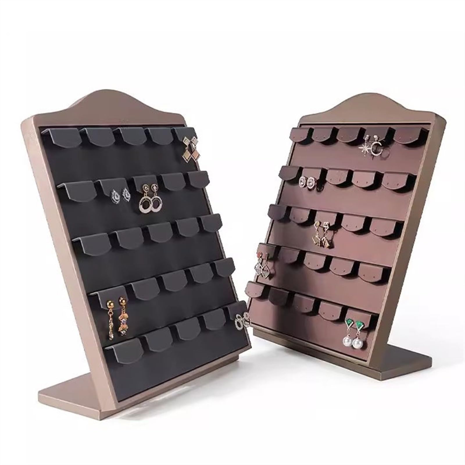 Organizador de Joyas Soporte Multifuncional para Guardar Joyas, Expositor de Joyas extraíble, de Piel sintética, Organizador de Soportes, Expositor de Joyas (A)