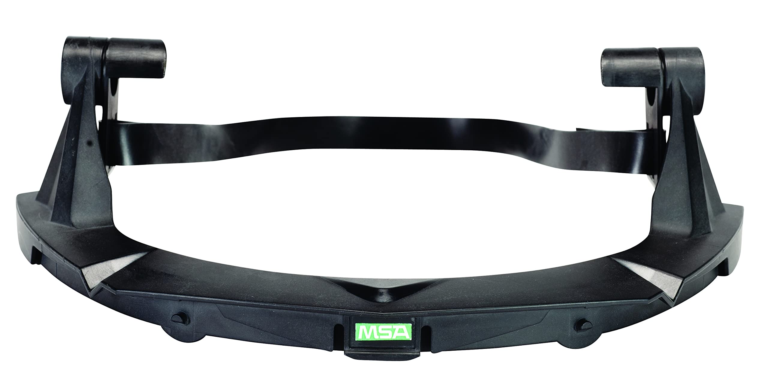 MSA 10116627 V-Gard marco de polietileno de alta densidad sin control de residuos para sombreros MSA universales, negro, estándar
