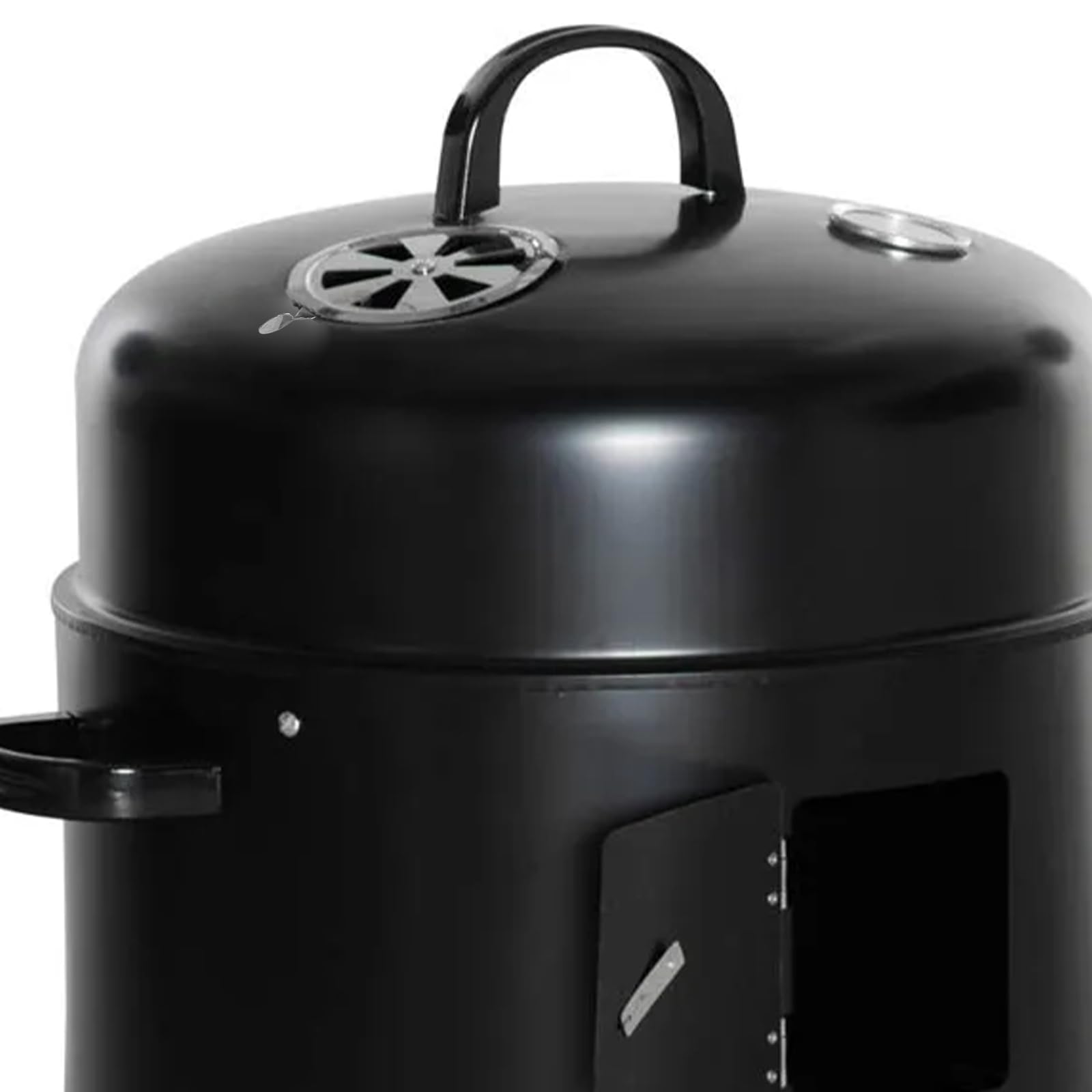 Juego de 2 rejillas de ventilación para ahumador de barbacoa, amortiguador de parrilla de acero inoxidable para ajustar el flujo de aire, piezas de repuesto para ahumador 4