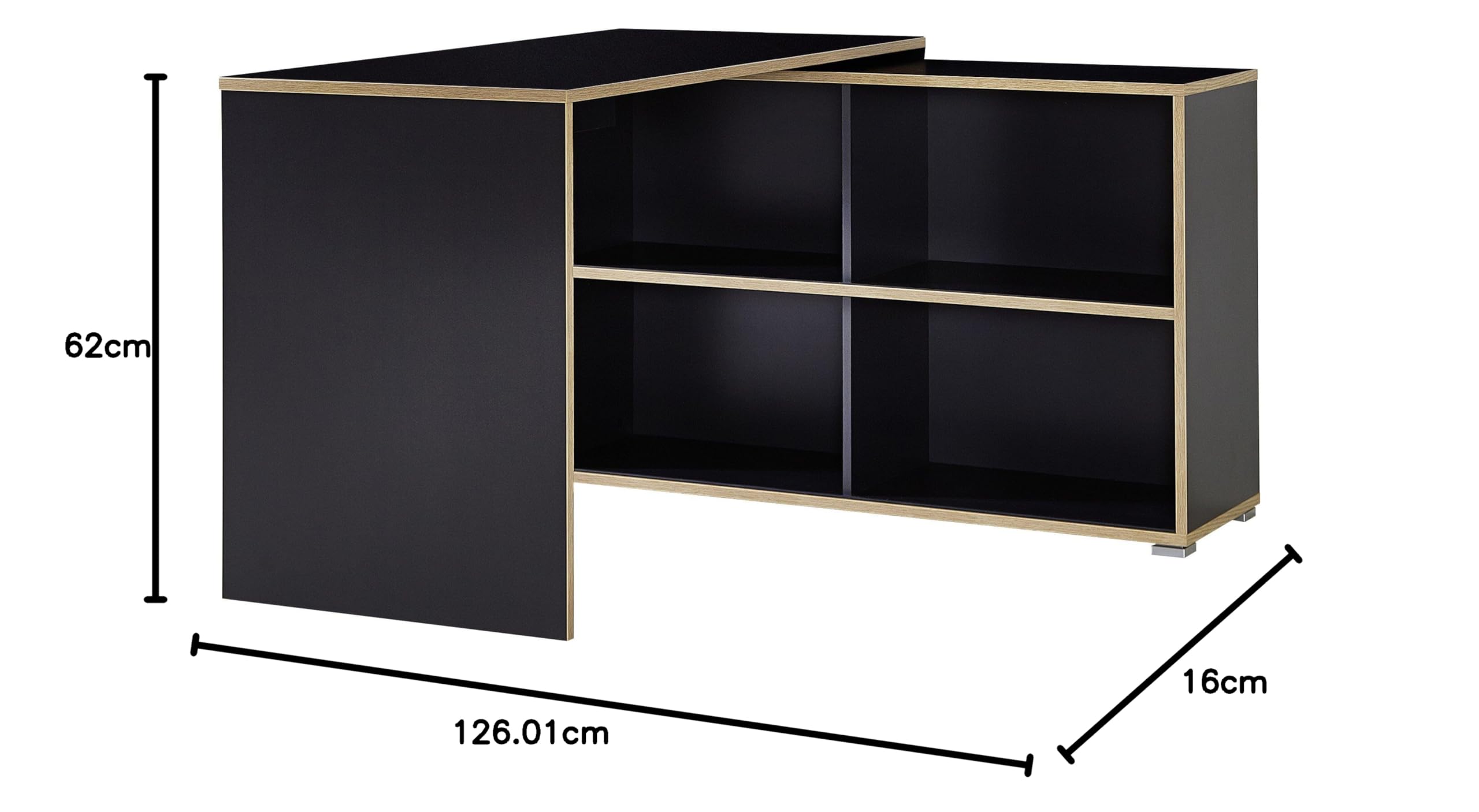 GERMANIA DIE MÖBELMACHER GW-Slide 4036-161 Scrivania, Anthracite/Rovere Sonoma, (L/H/P), 120 x 76 x 120 cm