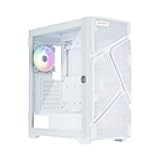 MarbleShell MS31 Gaming Case White + 4 ARGB PWM Fans and VGA Stand Included
