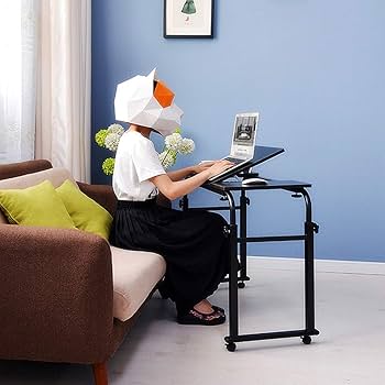 Amazon.co.jp: QSKL オーバーベッドテーブル 高さ調整 ベッド