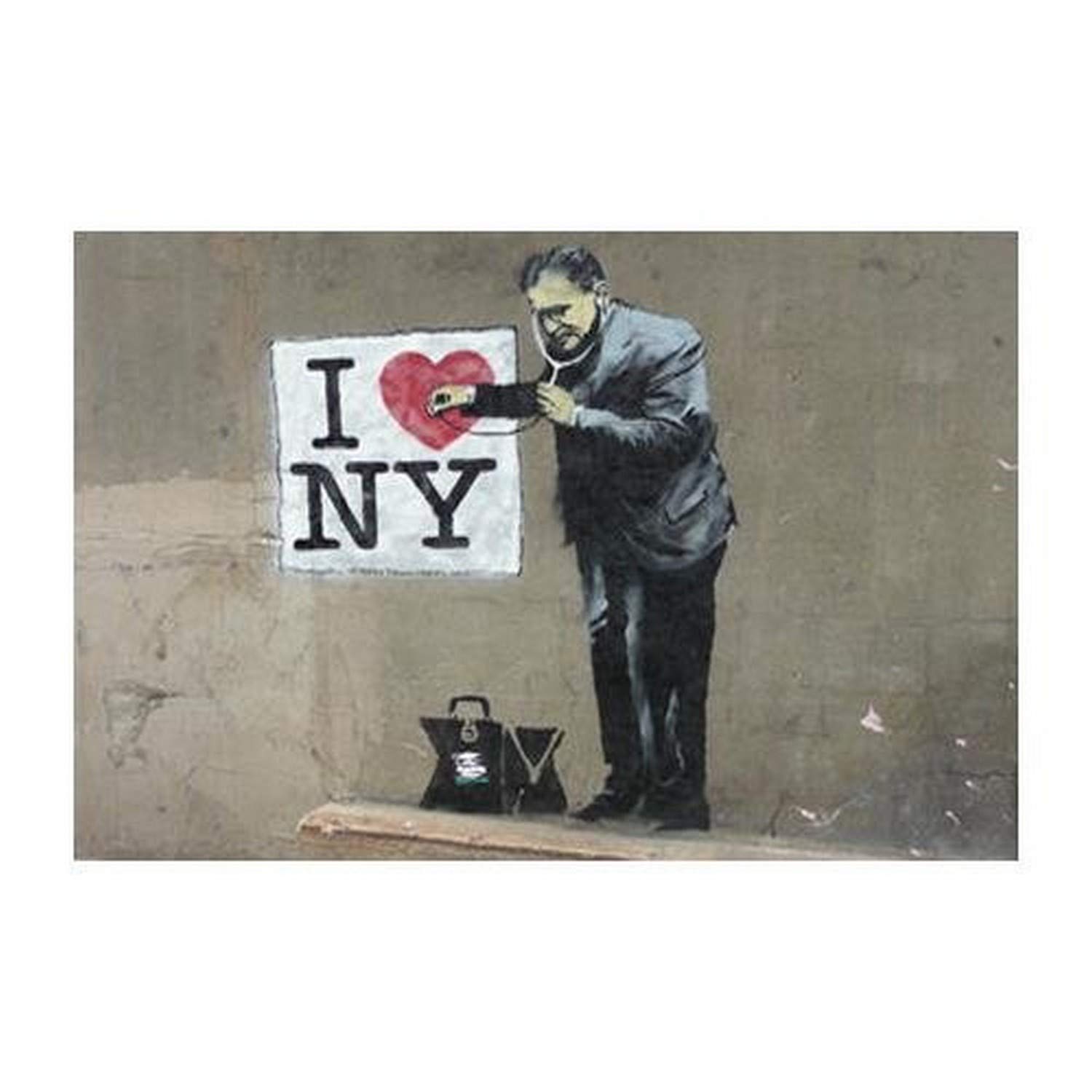 Amazon.co.jp: バンクシーLoves NY 18 x 12プリントポスターUrban