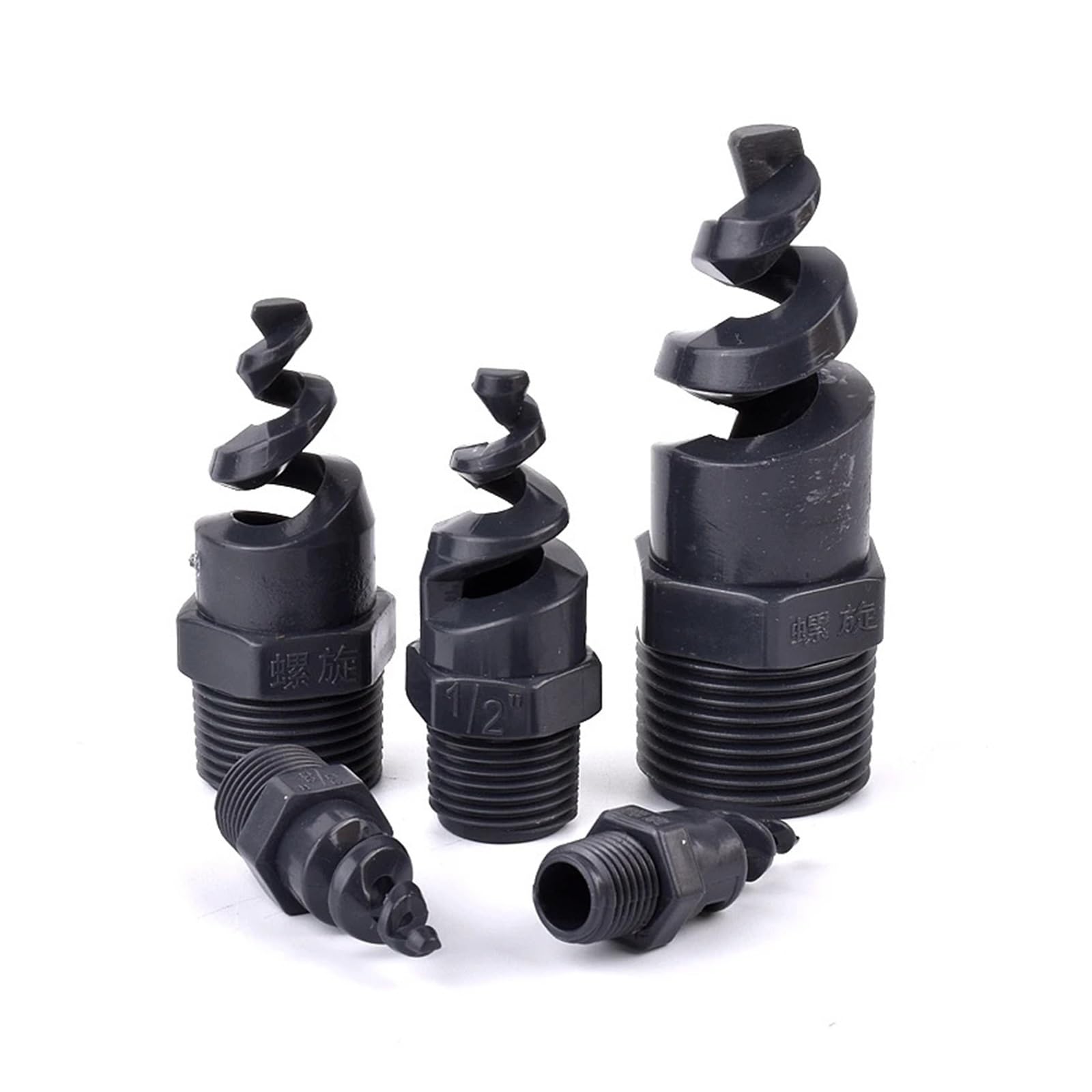 Dysza spiralna z PCV | Ciemnoszary do nawadniania ogrodu i użytku w akwariach(3/8 Inch)