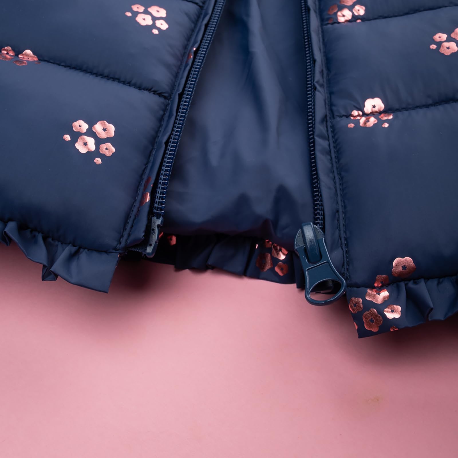 Prénatal, Giubbino Neonata Leggero con Cappuccio e Zip, Ideali per Primavera e Autunno, Abbigliamento Bambina