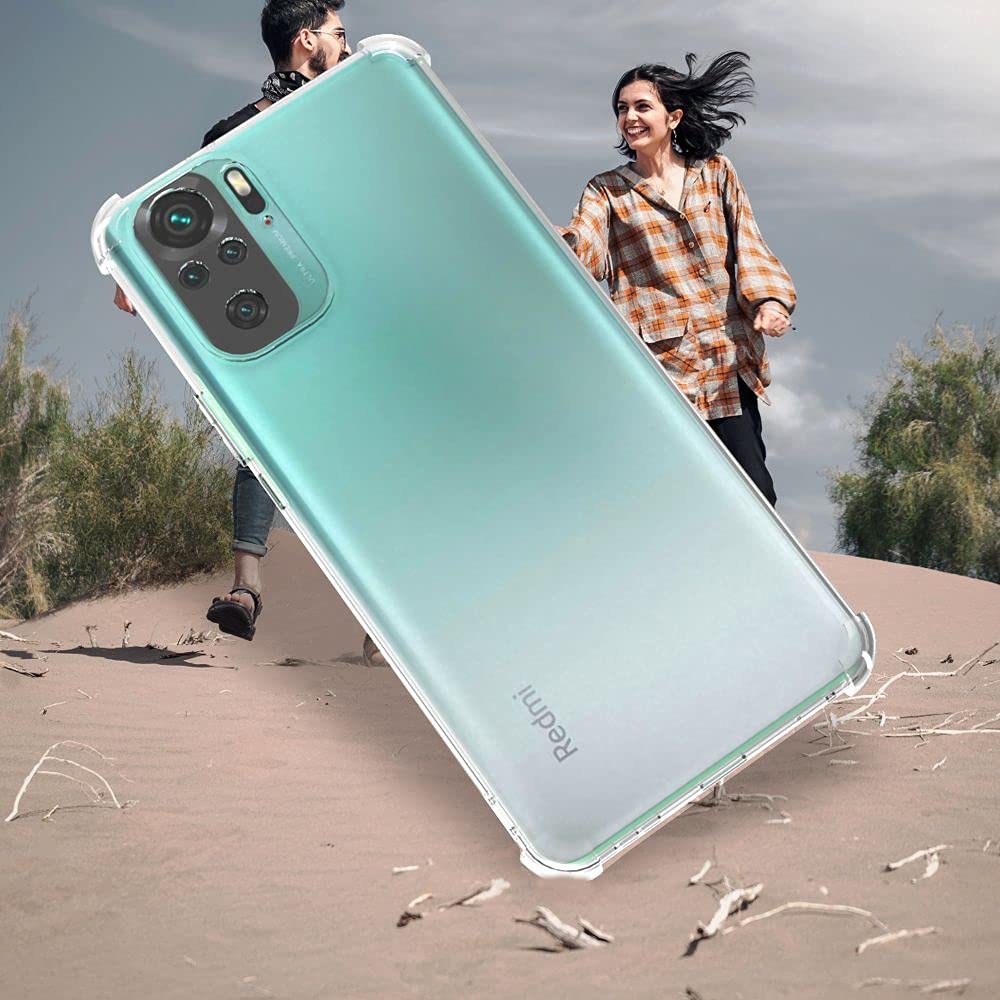ebestStar - Cover per Xiaomi Redmi Note 10 Pro, Custodia Silicone Trasparente, Protezione TPU Antiurto, Bordi Rinforzati, Trasparente + Vetro Temperato x2