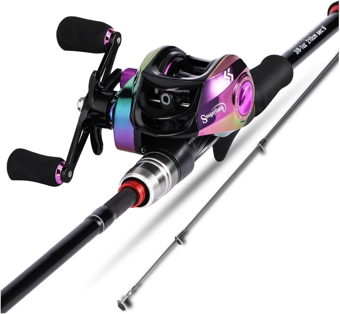 Amazon.co.jp: 伸縮釣竿 釣竿リールセット 餌釣り竿 Baitcasting