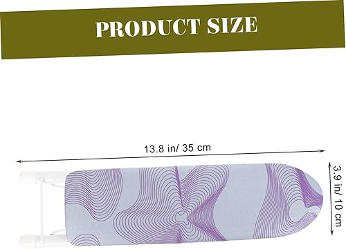 Miniatura 6 de Tabla de planchar de manga compacta con base antideslizante, alfombrilla de planchar portátil para ropa pequeña y mangas, cubierta resistente al