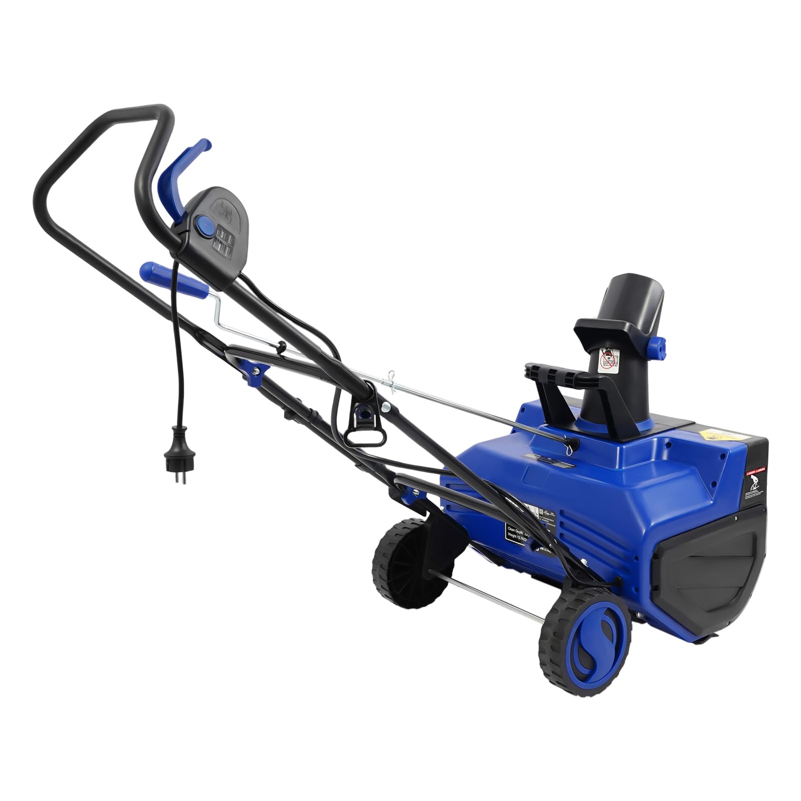 Spazzaneve elettrico, 2400 W, con luci a LED, macchina per la rimozione della neve, 56 cm, altezza di lavoro, 33 cm, pala elettrica per uso domestico, terrazze, rimozione della neve