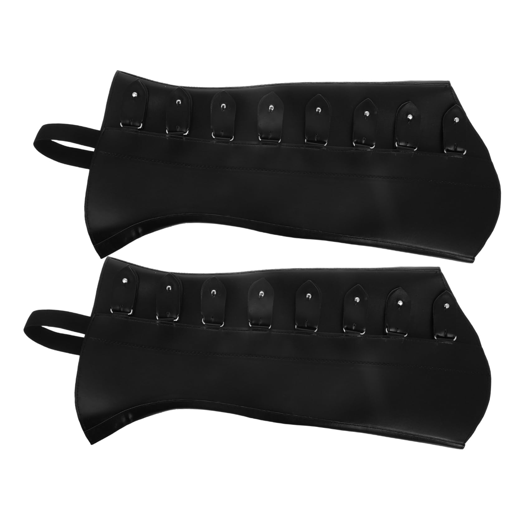 Healeved 1 Par Cubrezapatos Tipo Leggings Altos Cubrebotas Pirata Medieval Polainas De Zapatos Cubrebotas Cosplay Cubiertas De Zapatos De Bruja Cubrebotas Renacentistas Pu Black