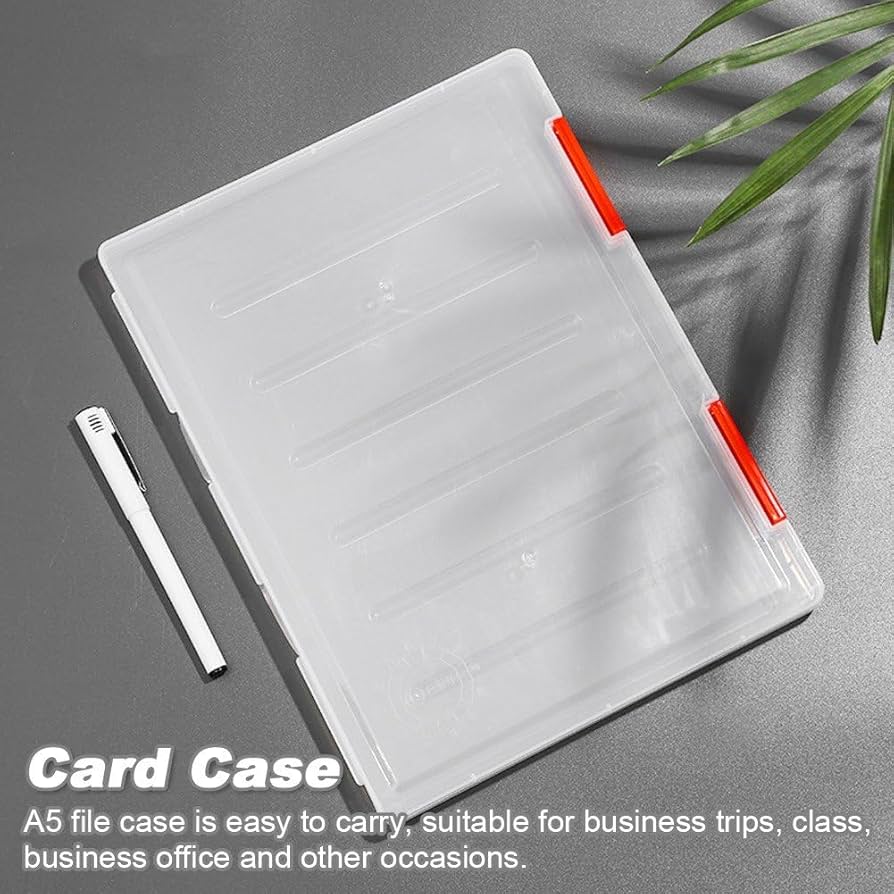 Amazon.co.jp: ファイルケース 4個入 A5 ハンドル付き