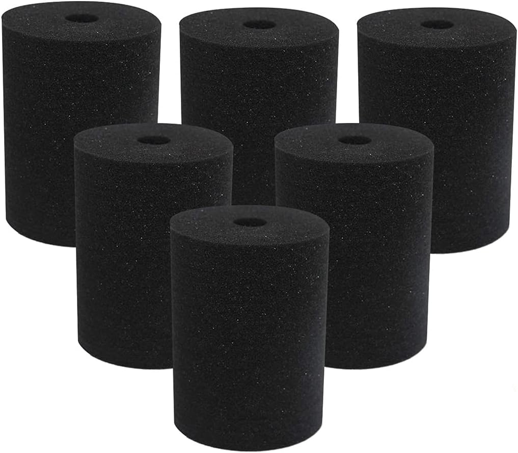 6 Piece Black Cup Turner Foam Flexible Sponge Inserts for 10oz-40oz Crafting Work with 3/4 Inch PVC Pipe Black Cup Turner Foam
