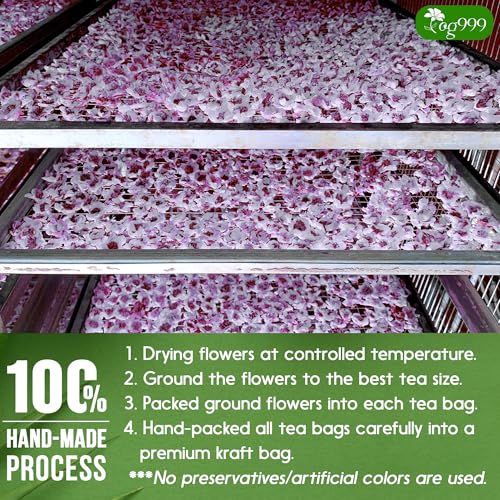 Image of TOG999, Premium 60 Passiflora Pasion Flower Tea Bags, 100% Natural & Pure. Herbal Tea. No Sugar, No Caffeine, No Gluten, Vegan. (60 Bags Passiflora Flower)