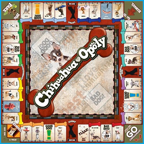 Chihuahua-Opoly juego de mesa familiar edición estándar miniatura 4