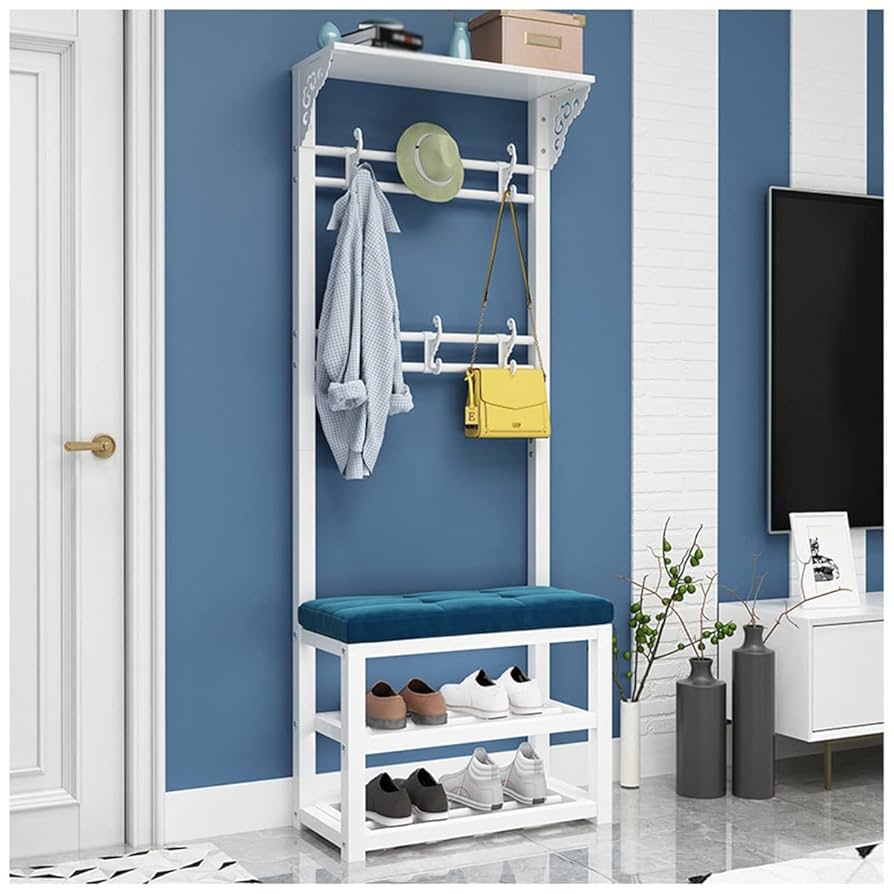 Amazon.co.jp: 3イン1コートラック玄関ホールツリー収納棚