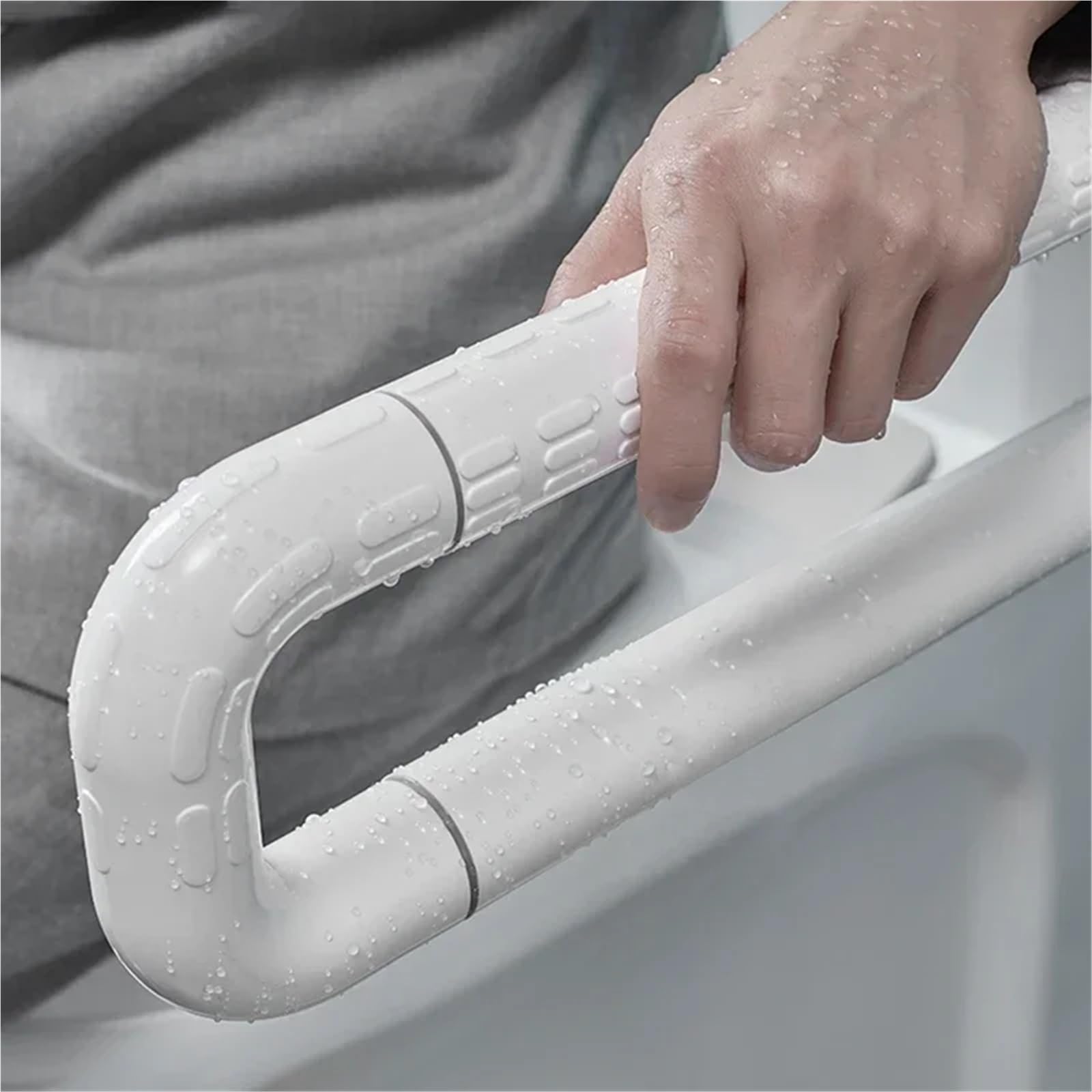 Barras de Apoyo para baños Pasamanos de baño para Ancianos, de Acero Inoxidable, Antideslizantes, para Ducha y baño(Yellow12x70cm)
