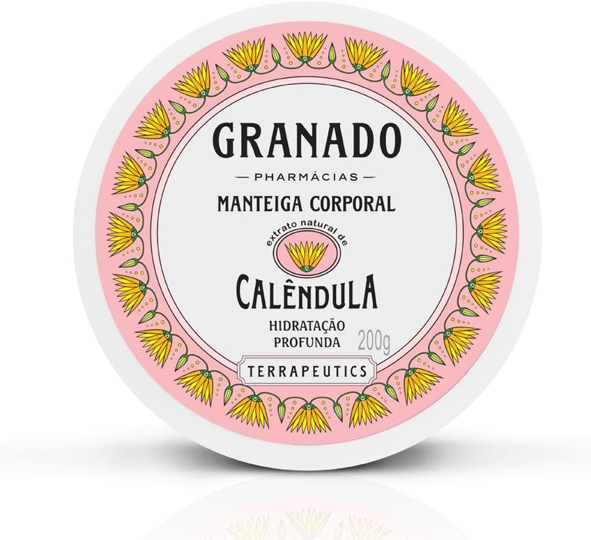 GranadoLinha Terrapeutics - Manteiga Corporal Calendula 200 Gr - ( Terrapeutics Collection - Pot Marigold Body Butter Net 7.1 Oz)