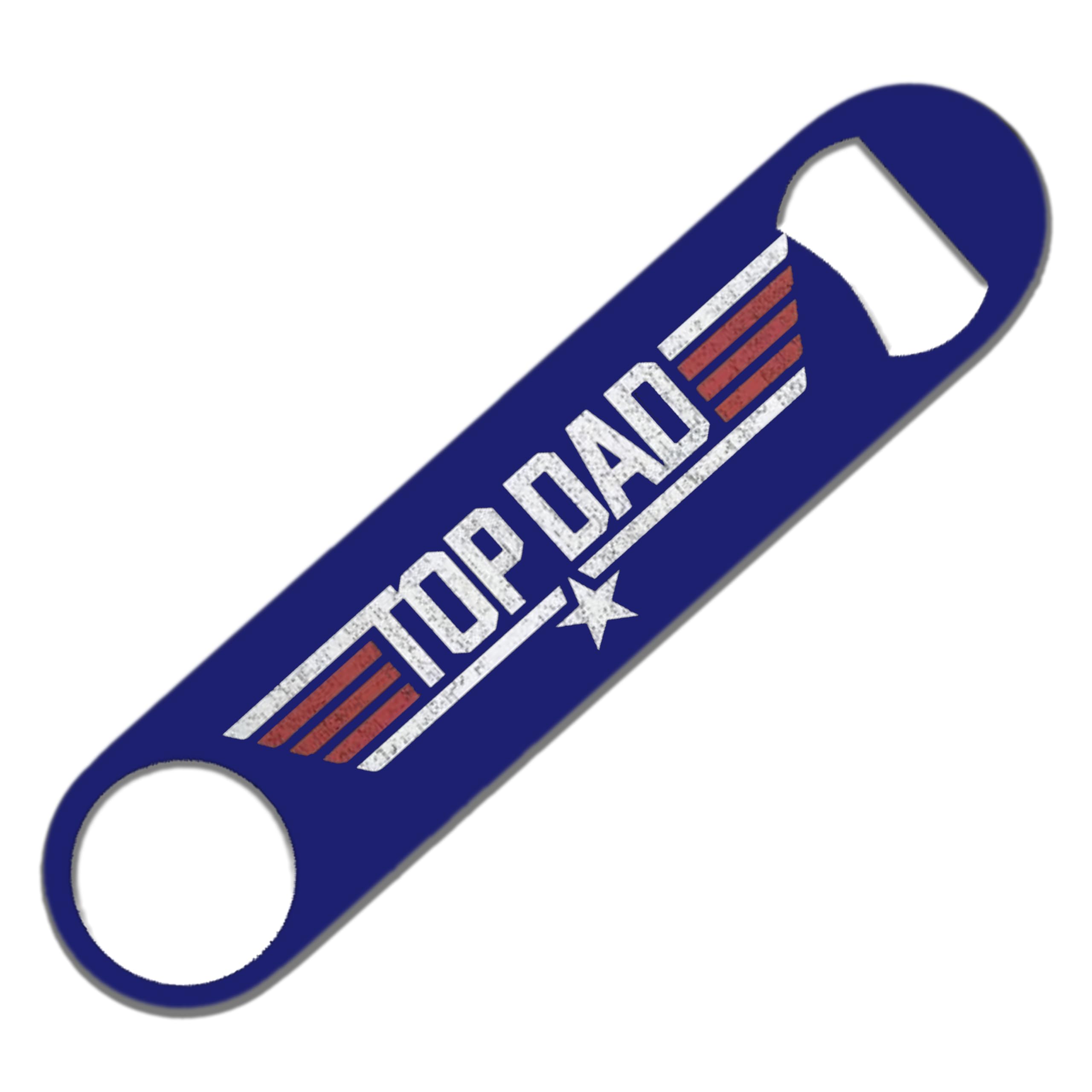 Top Dad Bottle Opener, 178mm x 40mm, Unique Father's Day, Birthday or Christmas (Bottle Opener with Gift Box)
